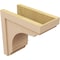 Ekena Millwork 9"W x 18"D x 18"H Classic Warren Rough Cedar Woodgrain TimberThane Corbel, Primed Tan CORUR09X18X18WARRCPR - alternate 3